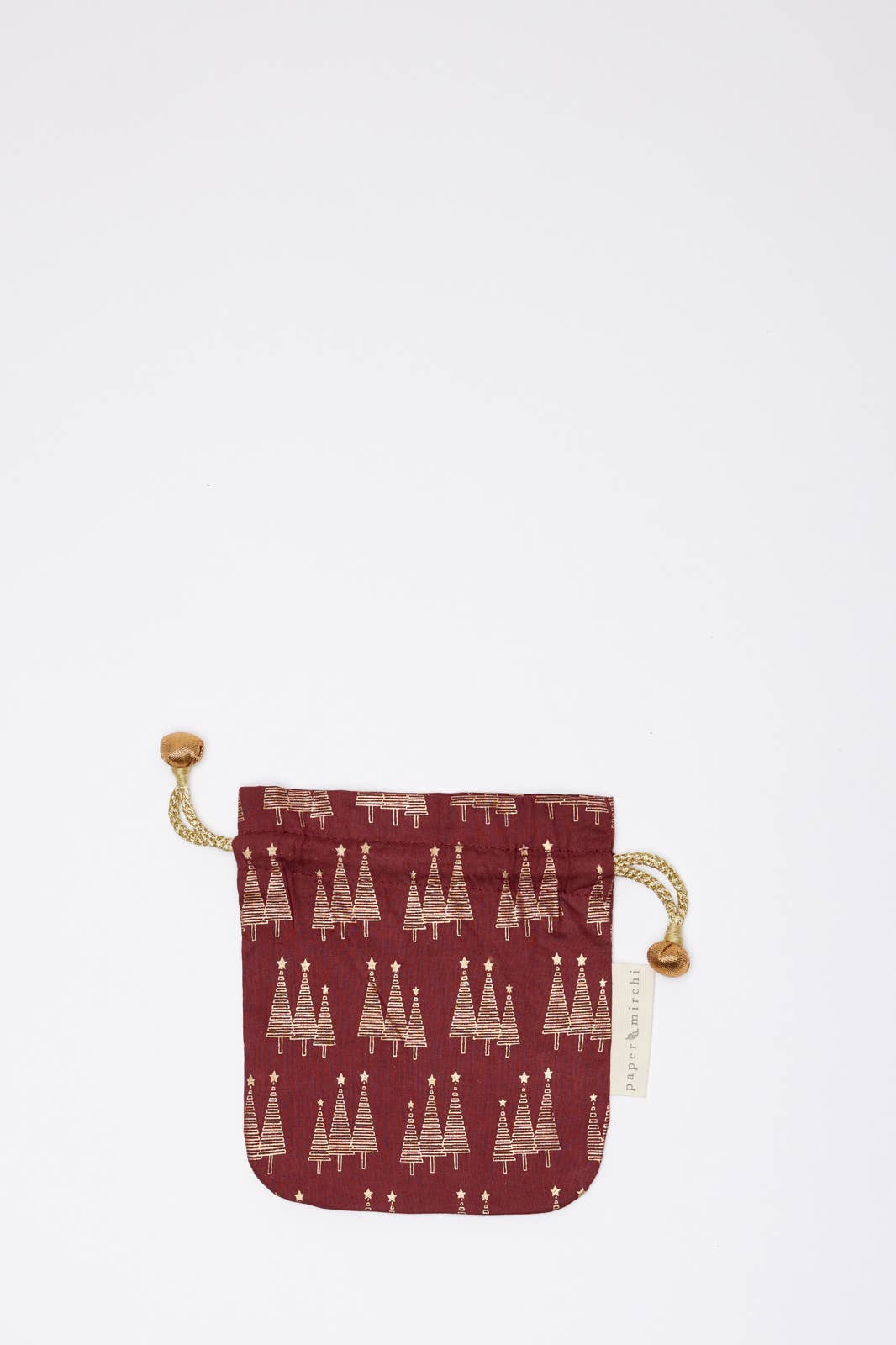 Small Reusable Fabric Gift Bags Double Drawstring