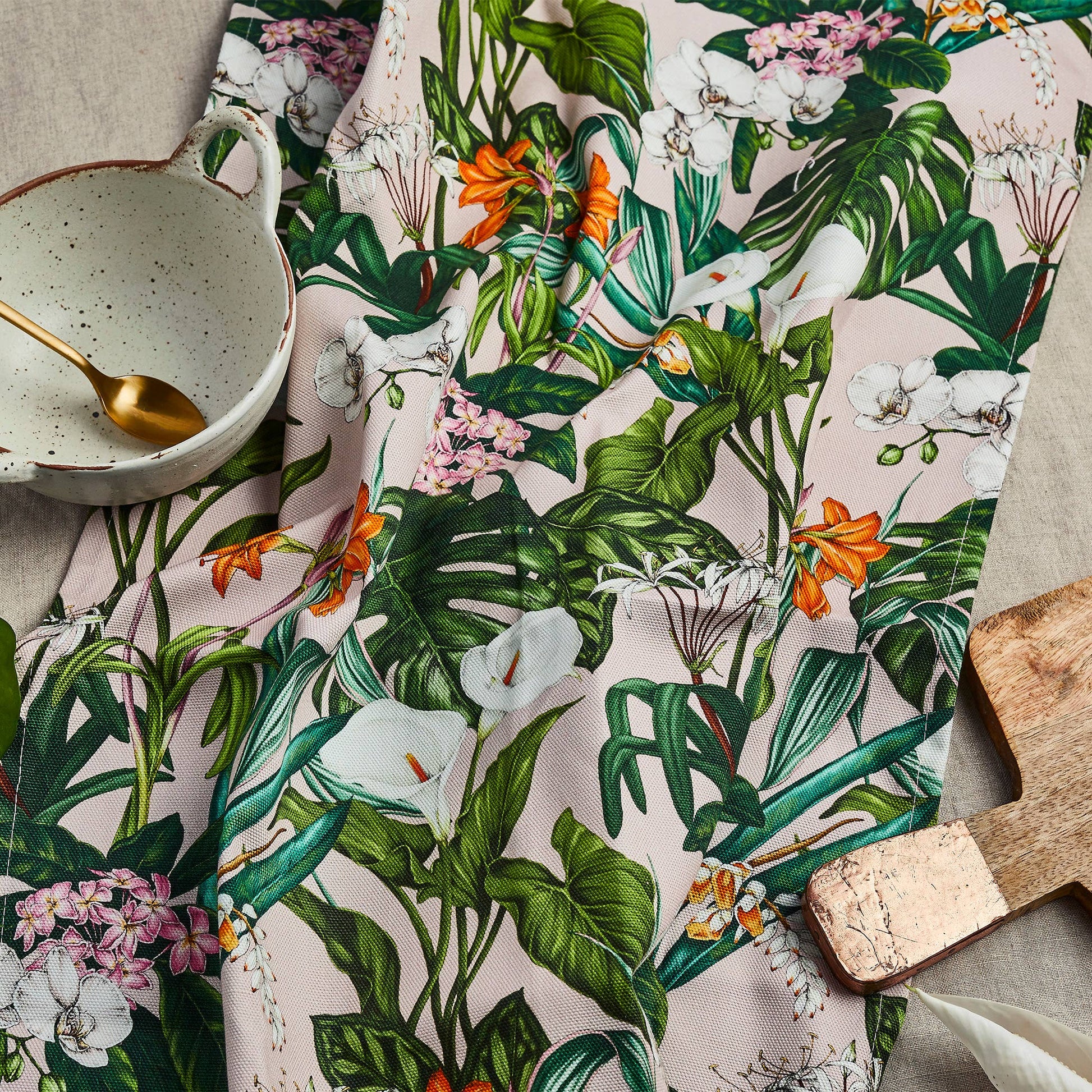Palm House Tropics - Tea Towel - Pink