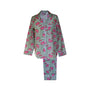 Floral patterned pajama set on a white background