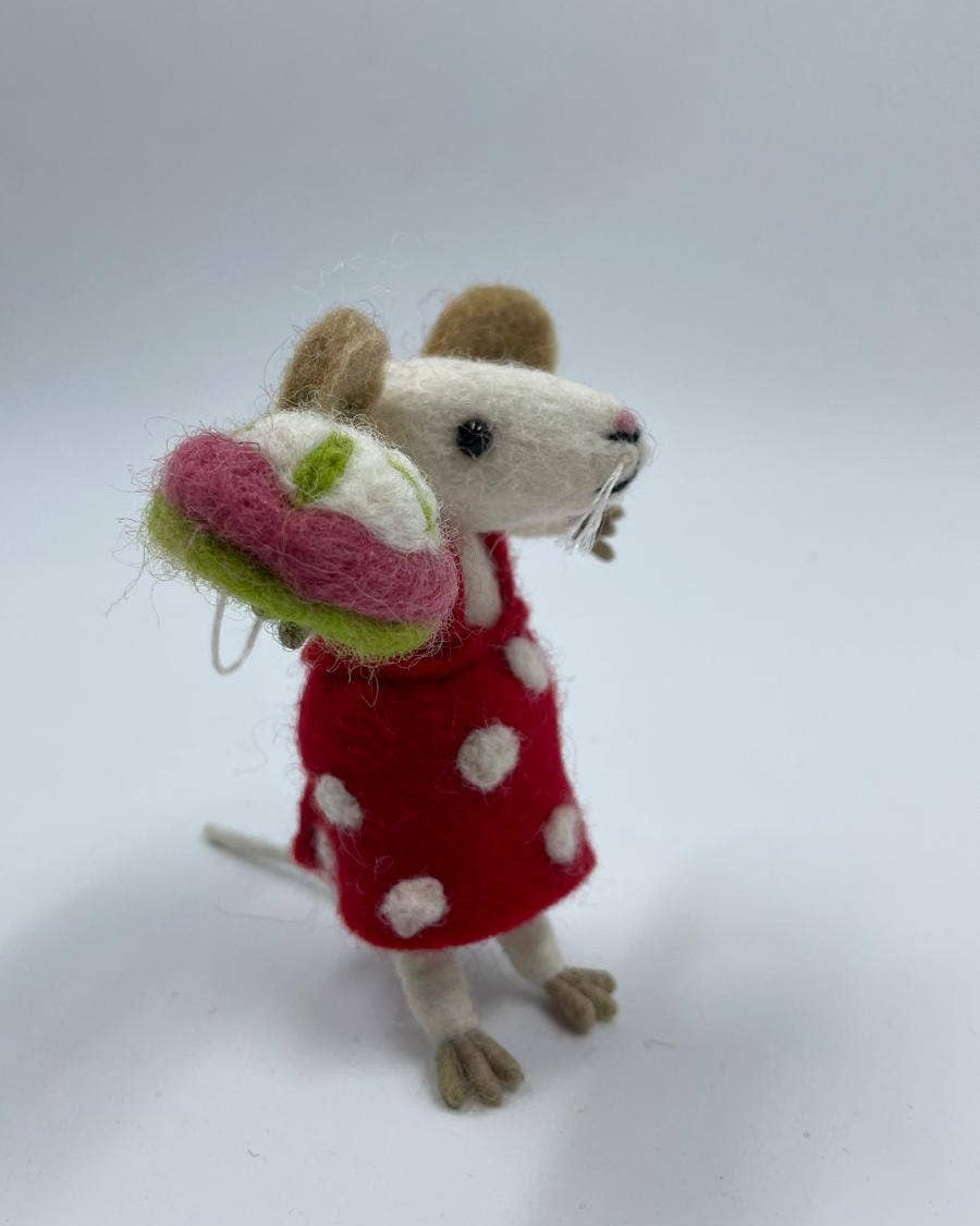 Spotty Mouse Decoration  - Ornaments