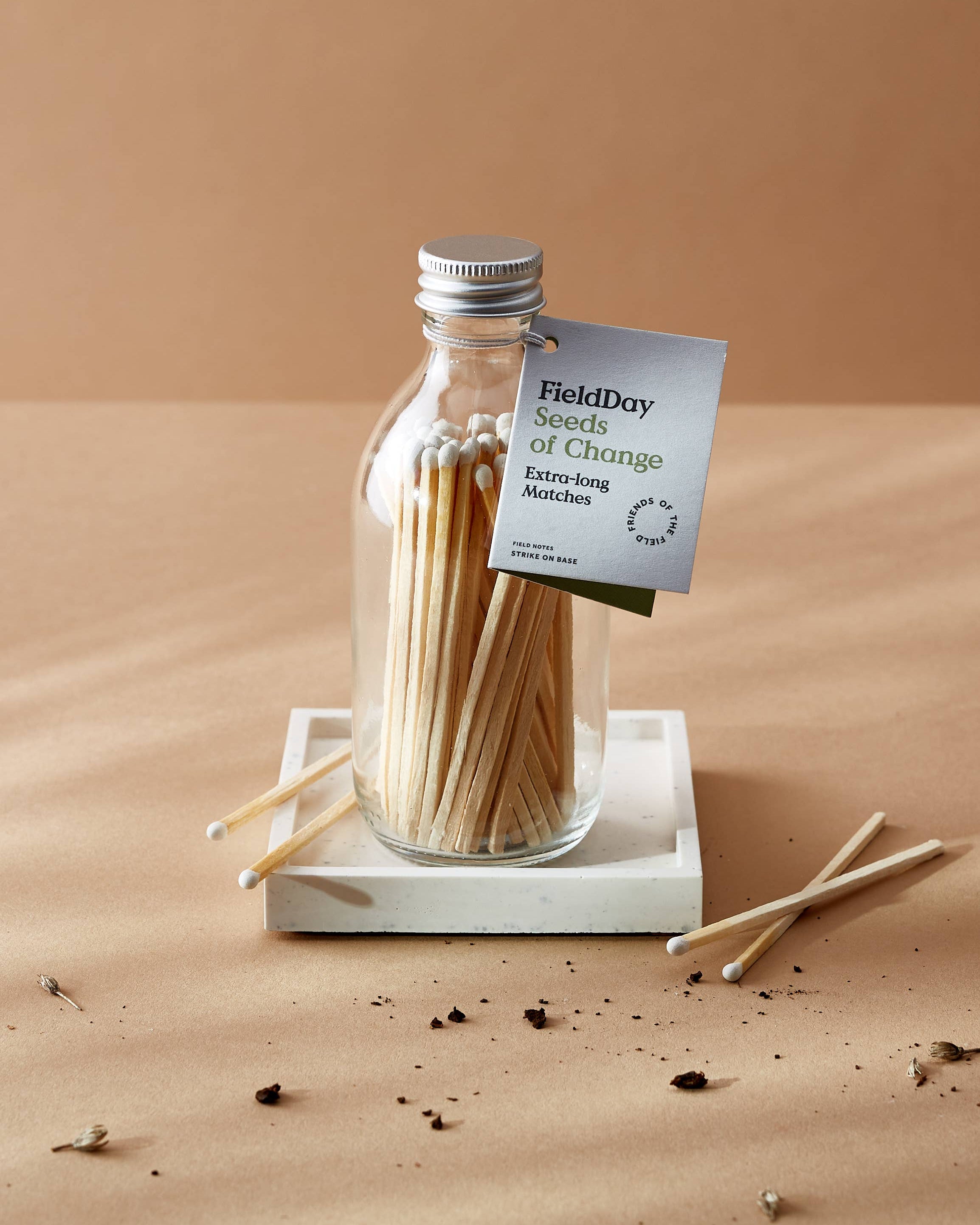 Seeds of Change Glass Jar of Long Matches with Striker