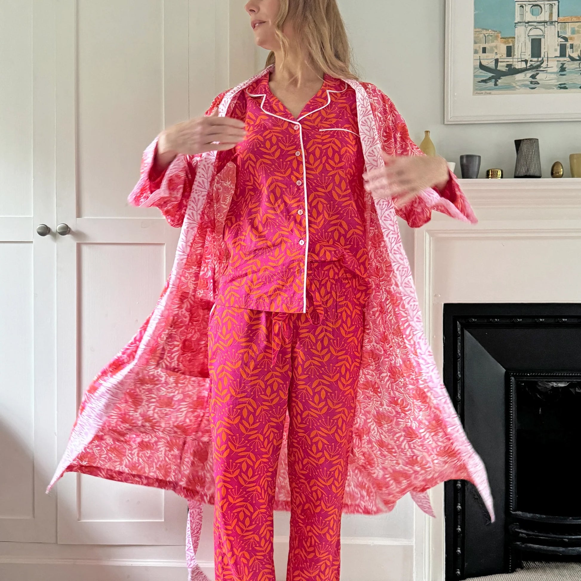 Kimono - Jaipur Magenta / Orange