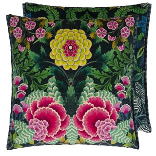 Designers Guild -  Decoratif Velour Noir Cushion