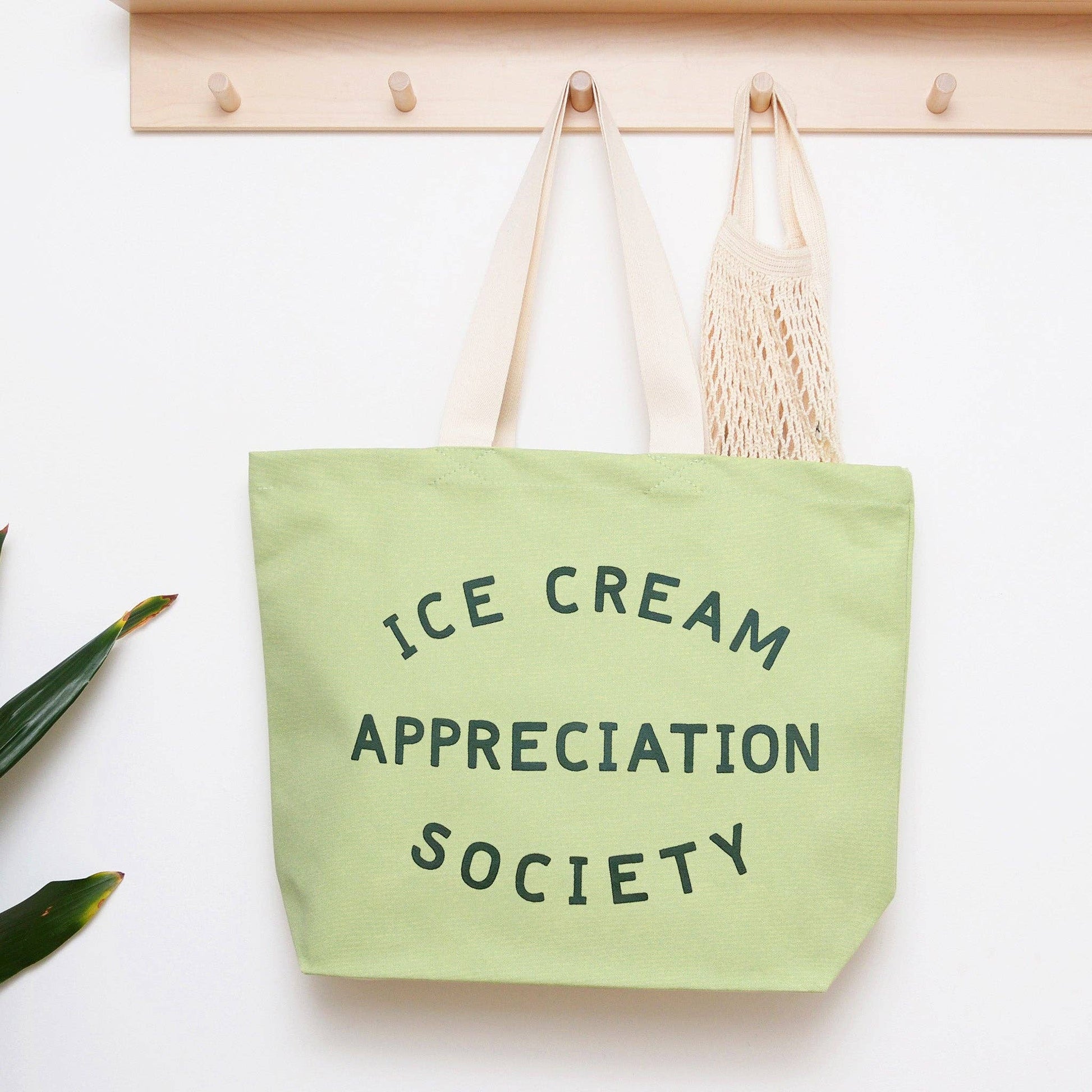 Ice Cream Appreciation Society - Pistachio Canvas Tote Bag