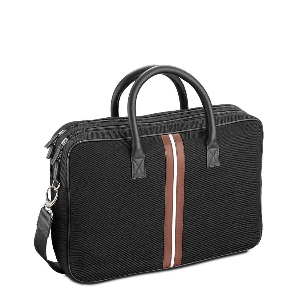 15-inch black eco-friendly computer bag for men Enzo ABA
