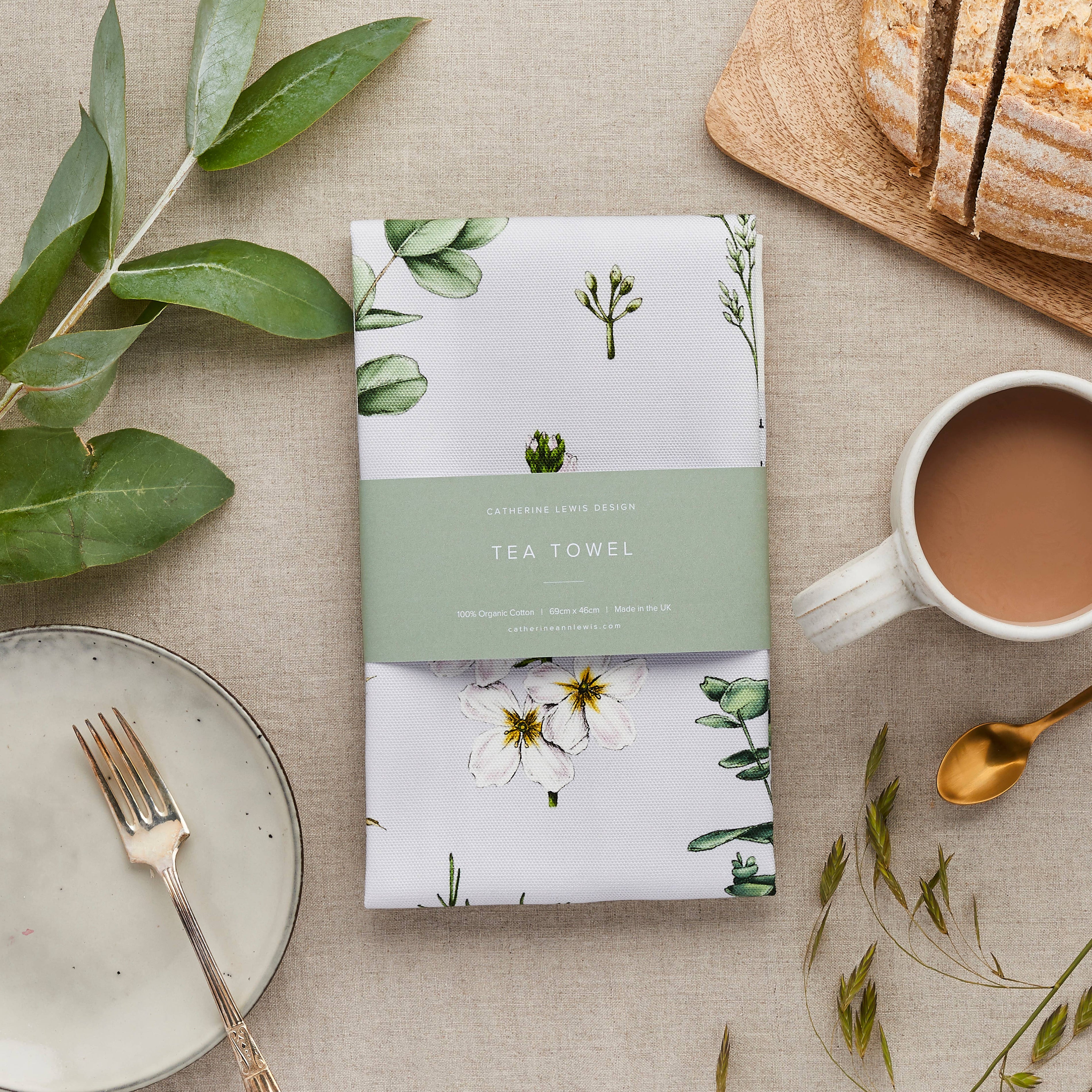 Ethereal - Tea Towel - Light Blue