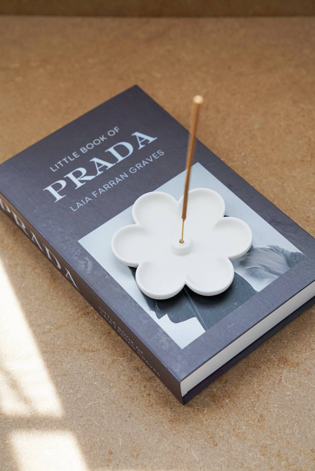 Incense Holder - Concrete - Handmade - Spring Home Decor: Ivory