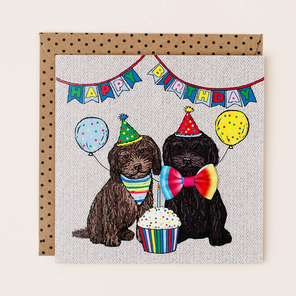Pair of Cockapoos Birthday Card