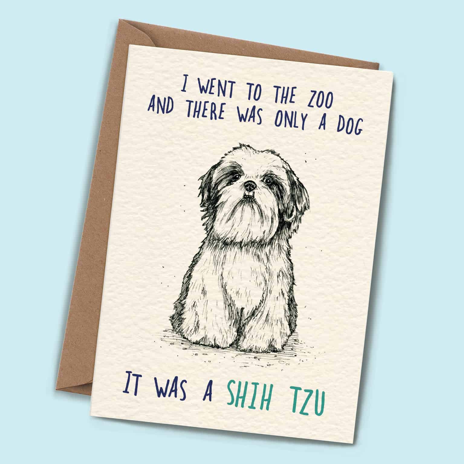 Shih Tzu Card - Everyday Card: 5" x 7"