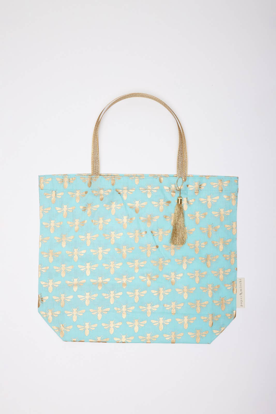 Large Navy Deco Reusable Fabric Gift Bags Tote Style  H30cm x W34cm x D10cm