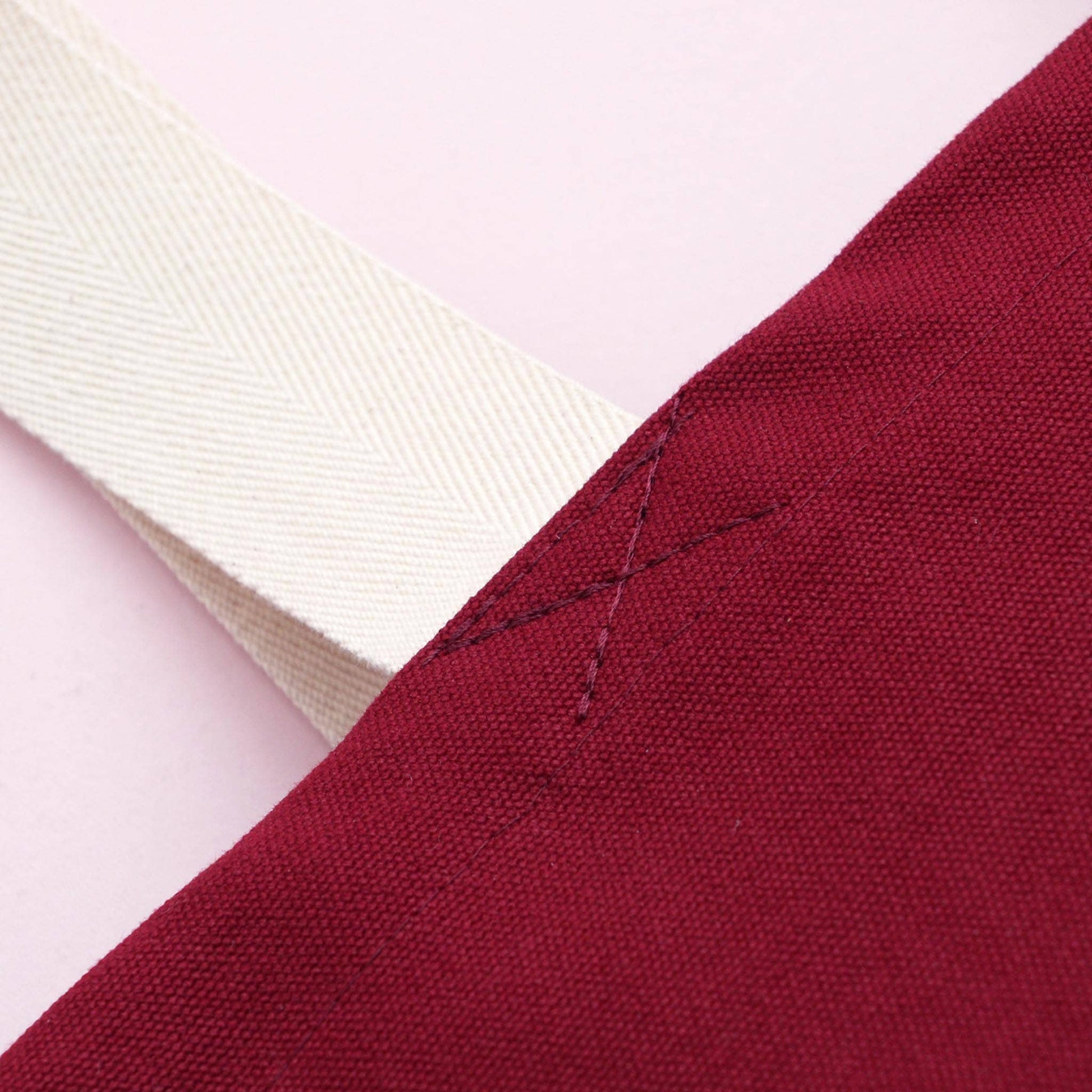 Mince Pie Appreciation Society - Burgundy Canvas Tote Bag