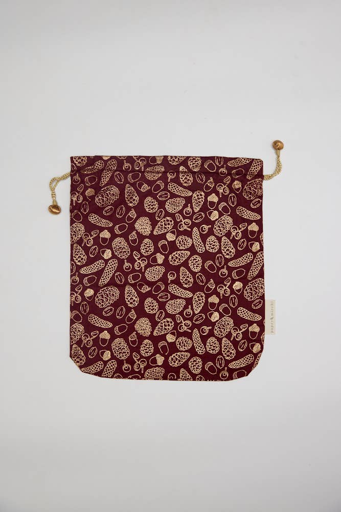 Medium Fabric Gift Bags Drawstring- : Medium - H23cm x W19cm, Scarlet Woodland