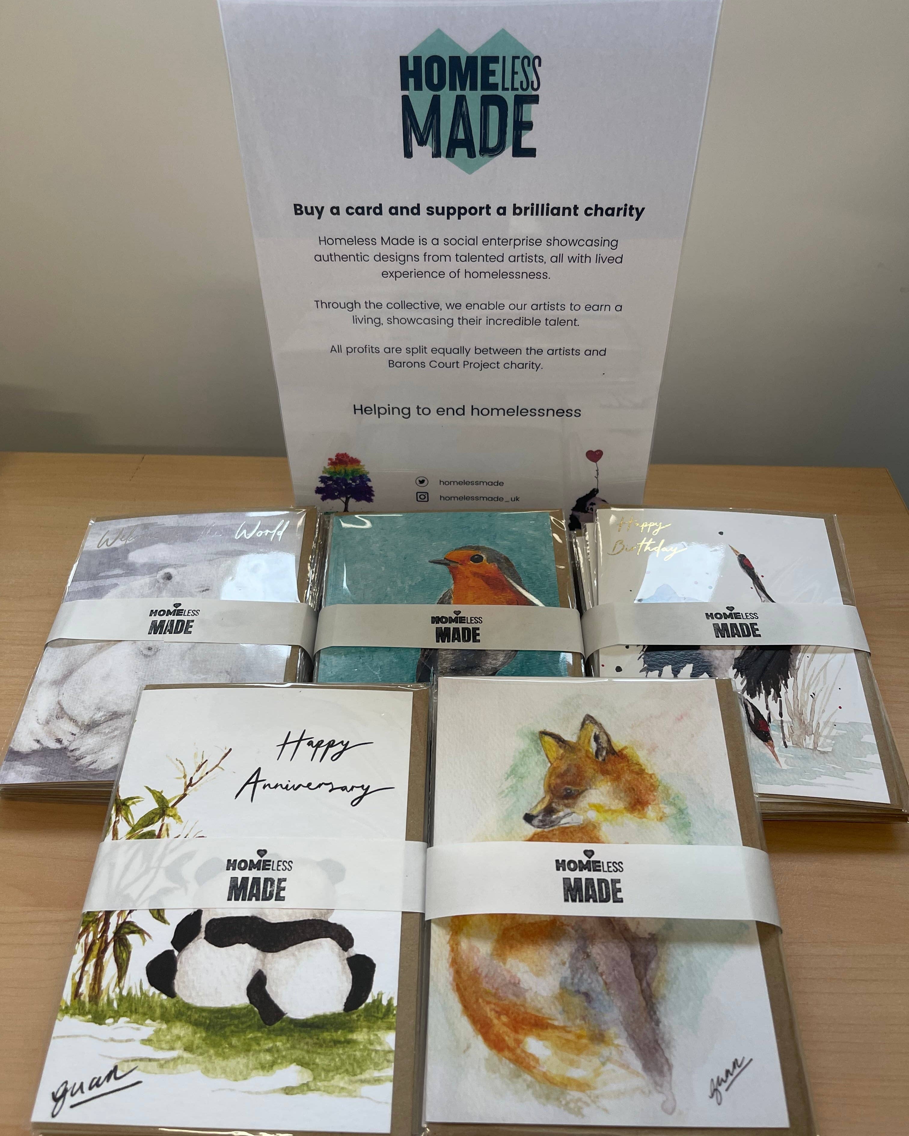 Bear Balloon Love Card by Guan