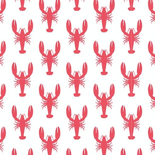 Women's XS Organic Cotton Pyjama Trouser Set - Red Lobster