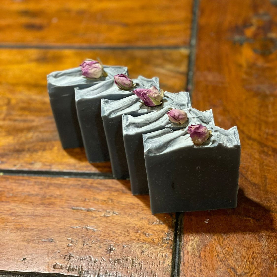 Patchouli, Geranium & Rose Charcoal Soap