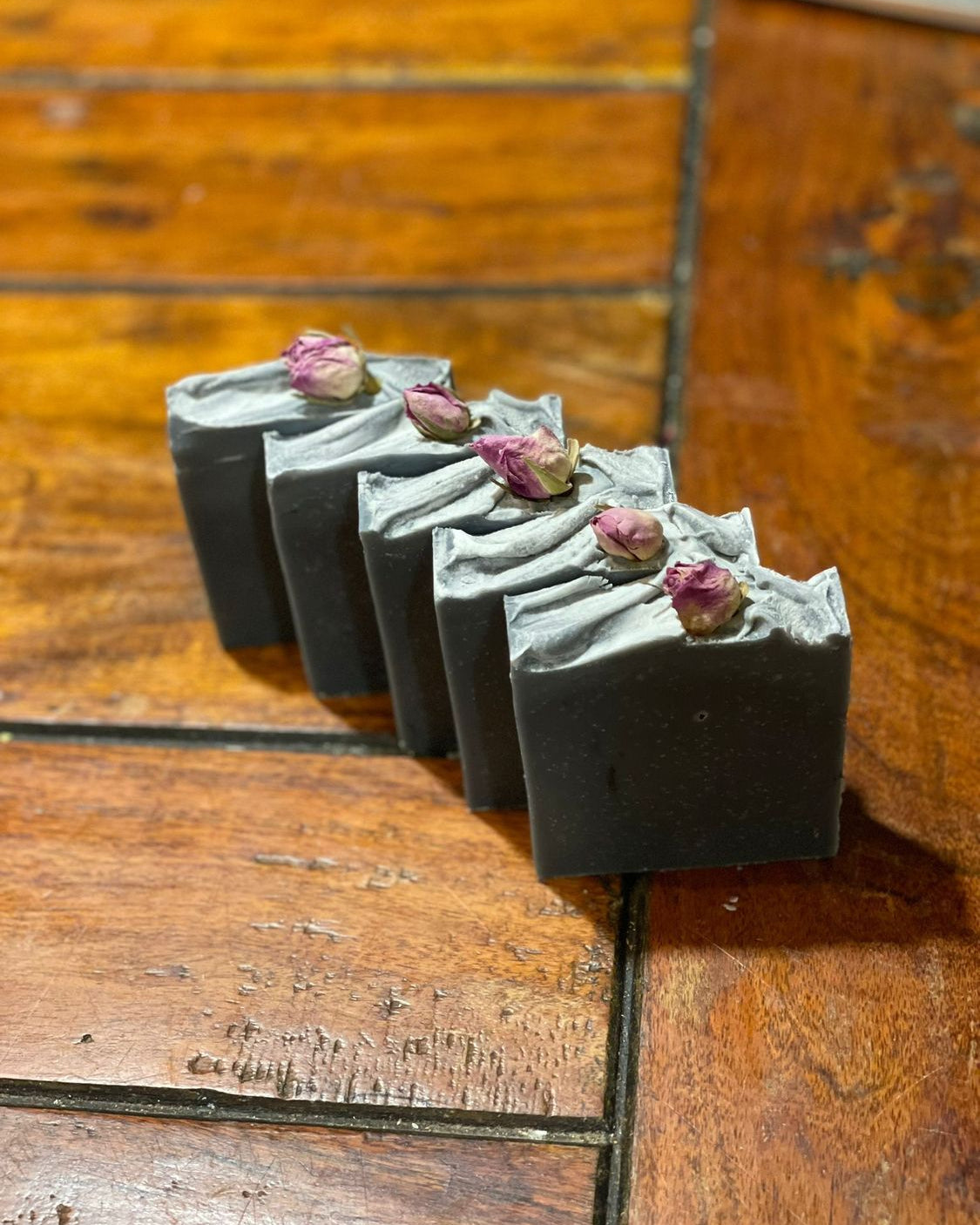 Patchouli, Geranium & Rose Charcoal Soap