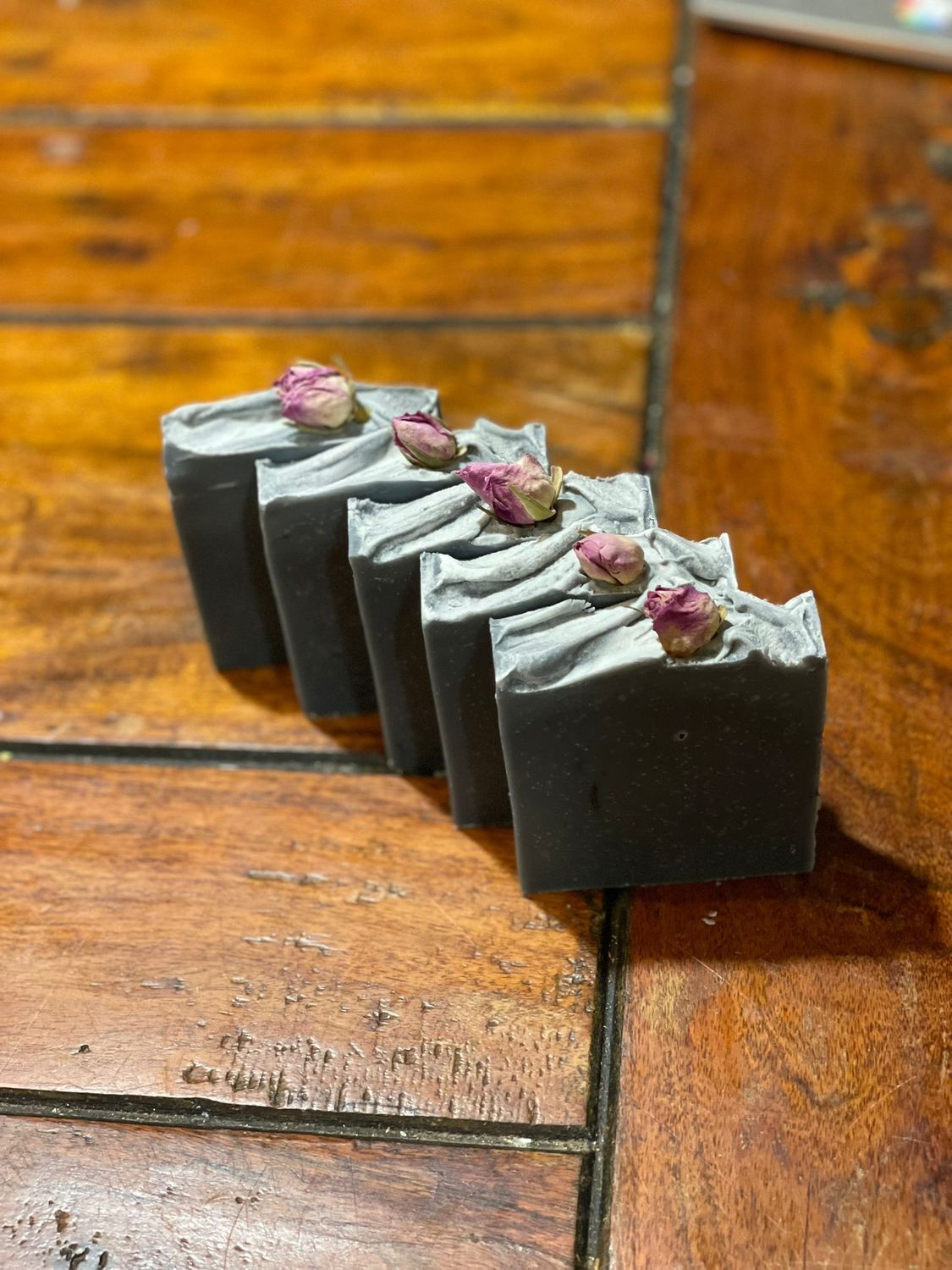 Patchouli, Geranium & Rose Charcoal Soap