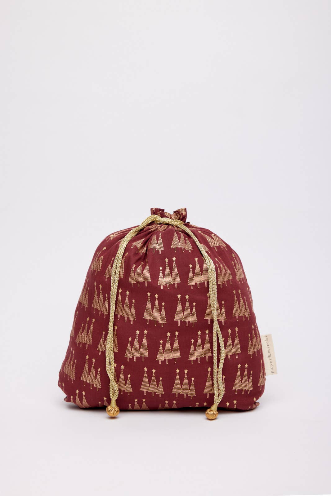 Small Reusable Fabric Gift Bags Double Drawstring