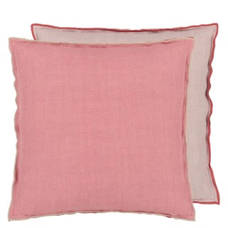 Designers Guild -  Brera Lino Damask Rose Cushion