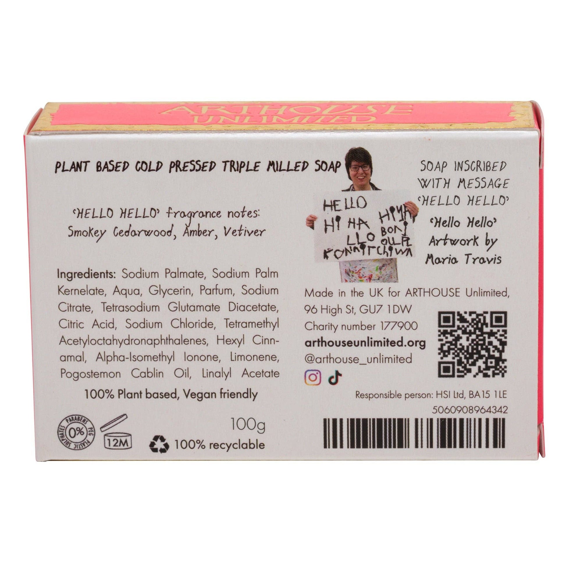 Hello, Hello, Triple Milled Plant Based Soap