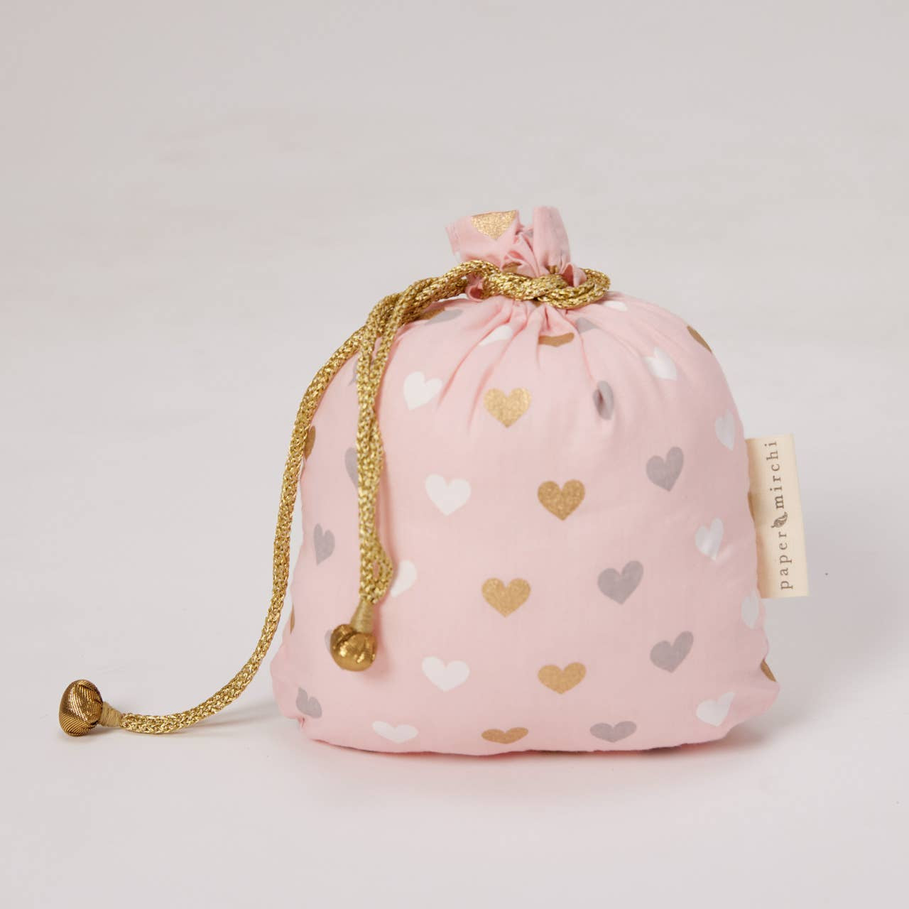 Pink Heart Bag - Medium