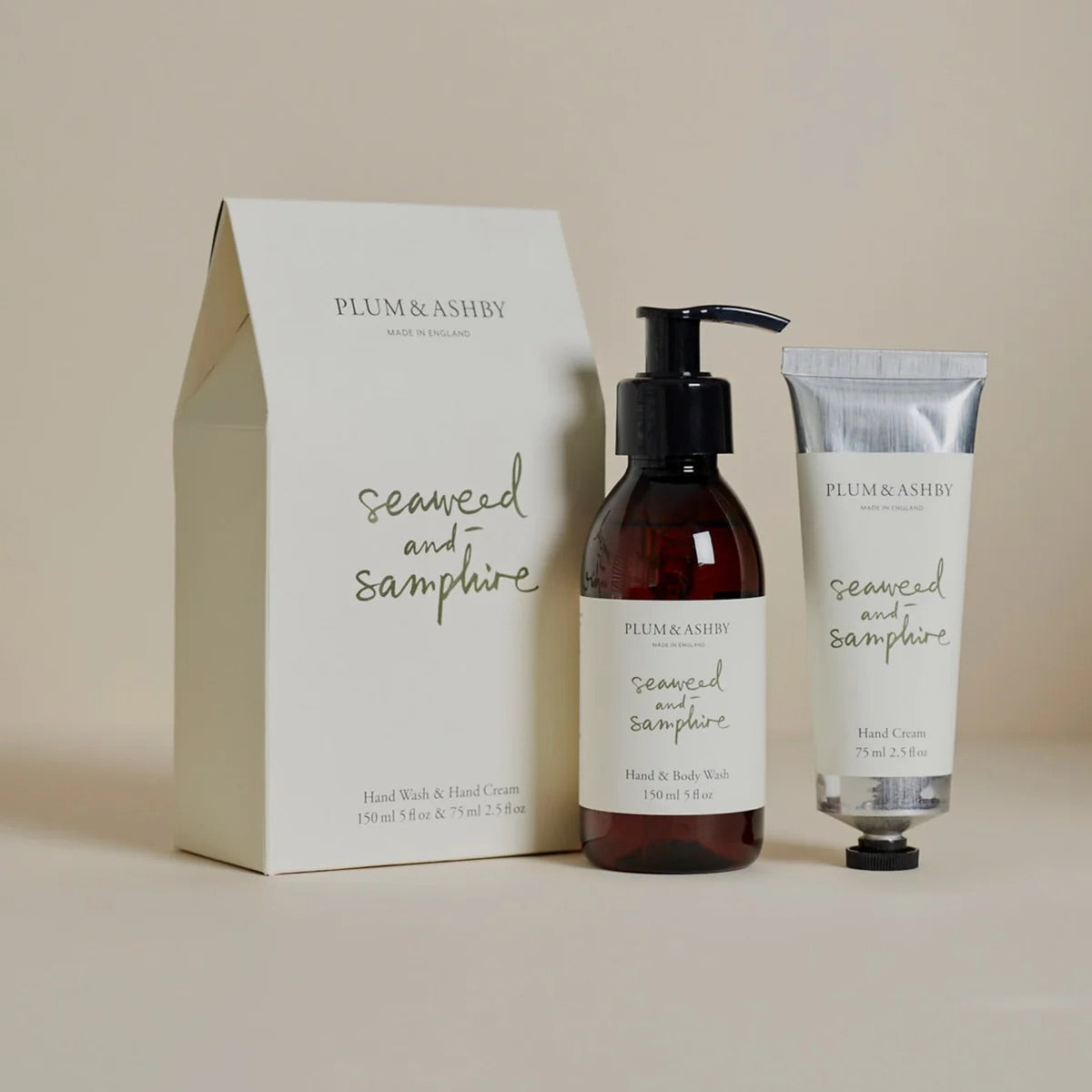 Seaweed & Samphire Hand Wash & Hand Cream Gift Set