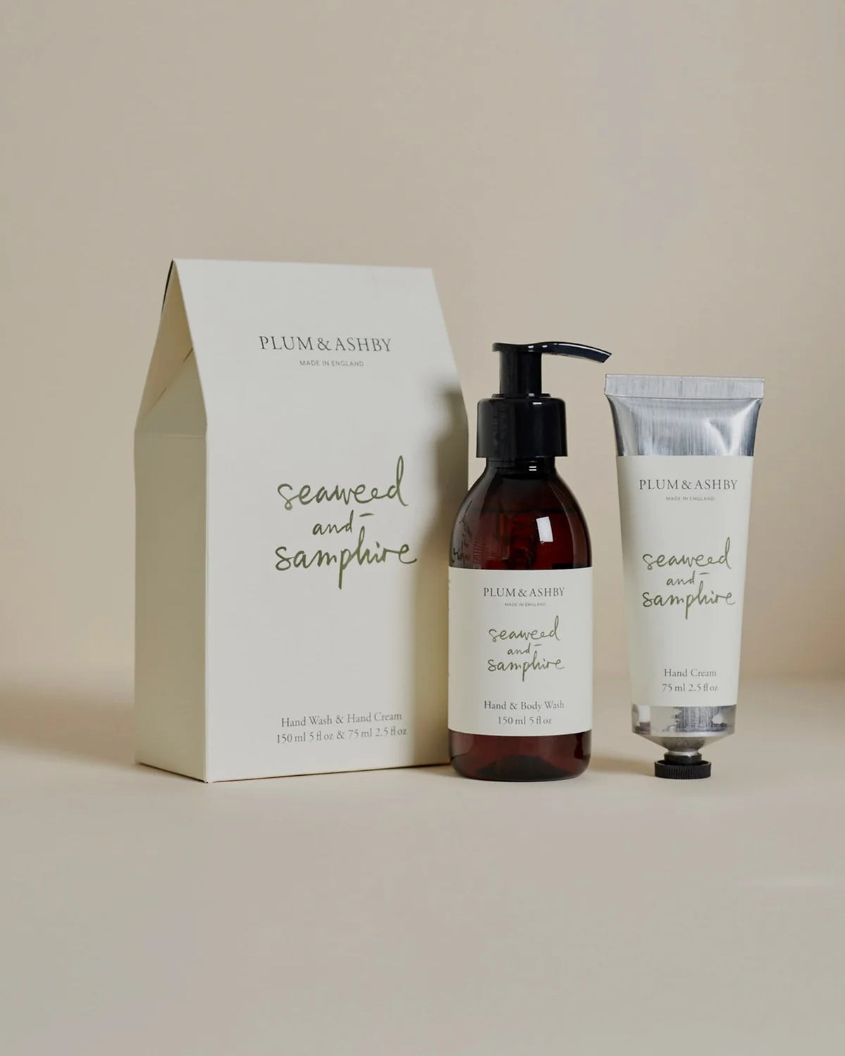 Seaweed & Samphire Hand Wash & Hand Cream Gift Set