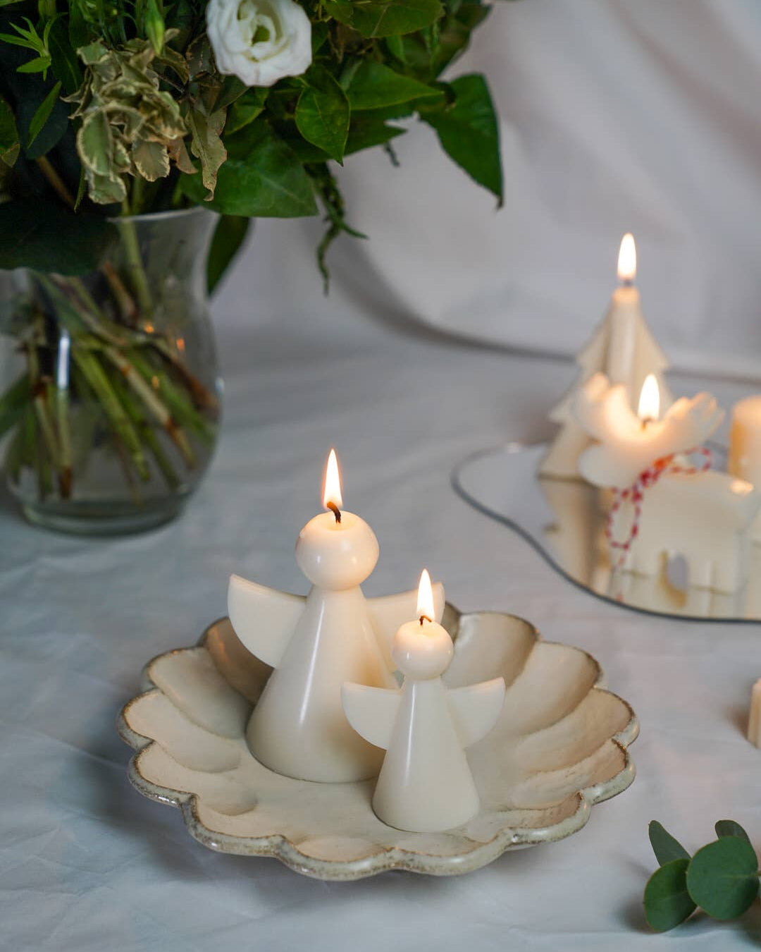 Small Christmas Angel Soy Wax Candle