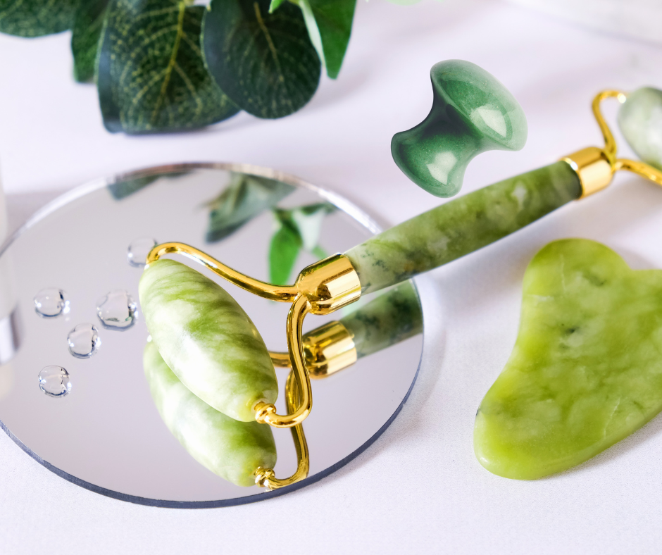 Jade Quartz facial roller