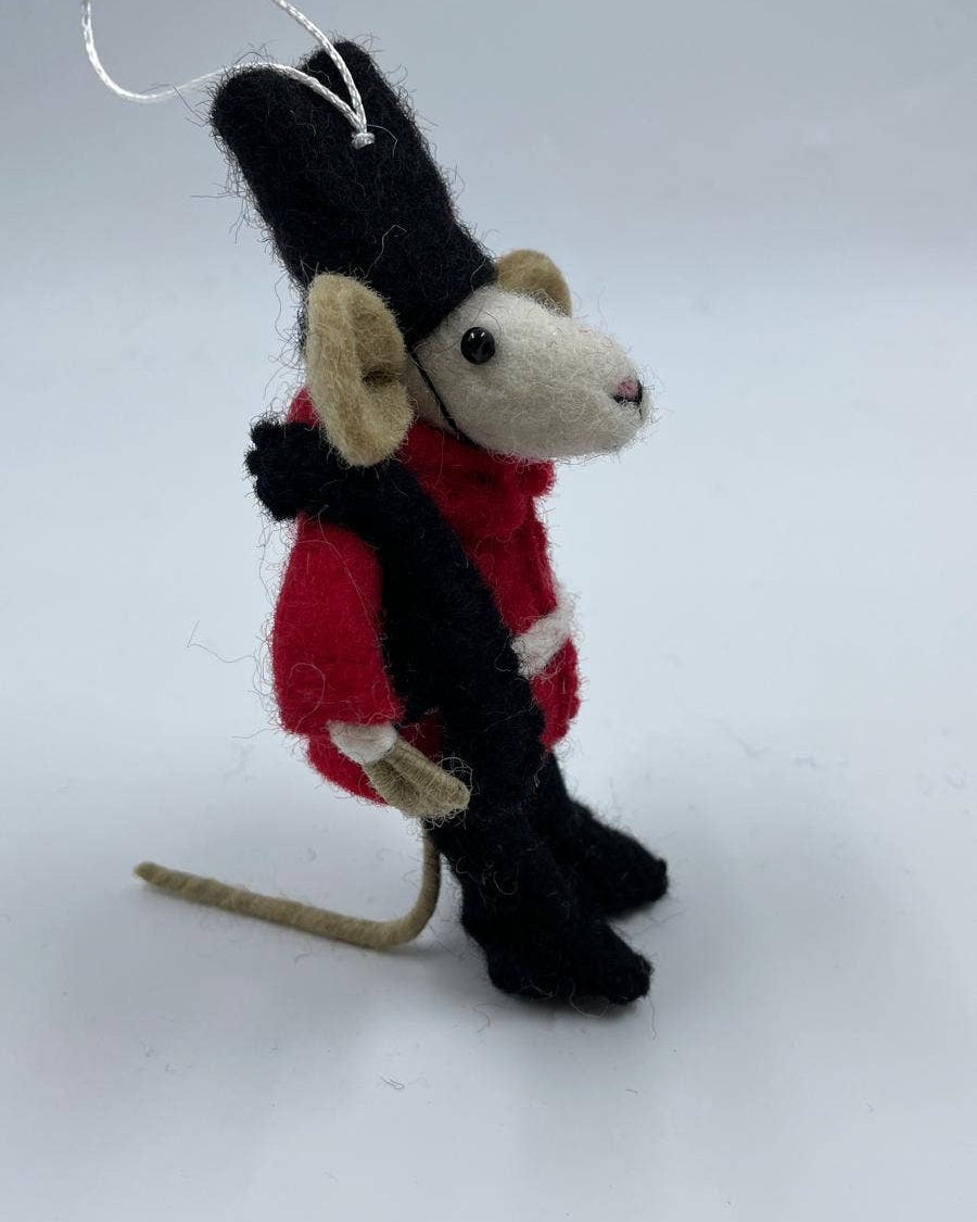 Guard Mouse Felt Christmas Decoration