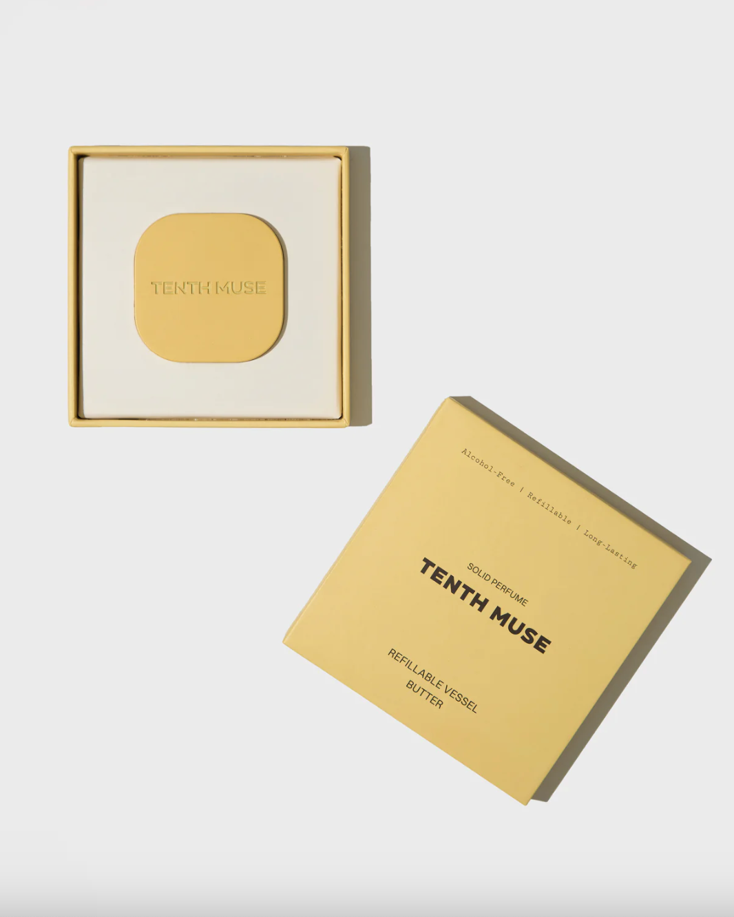 Refillable Butter Colour Perfume Compact (Perfume not included)