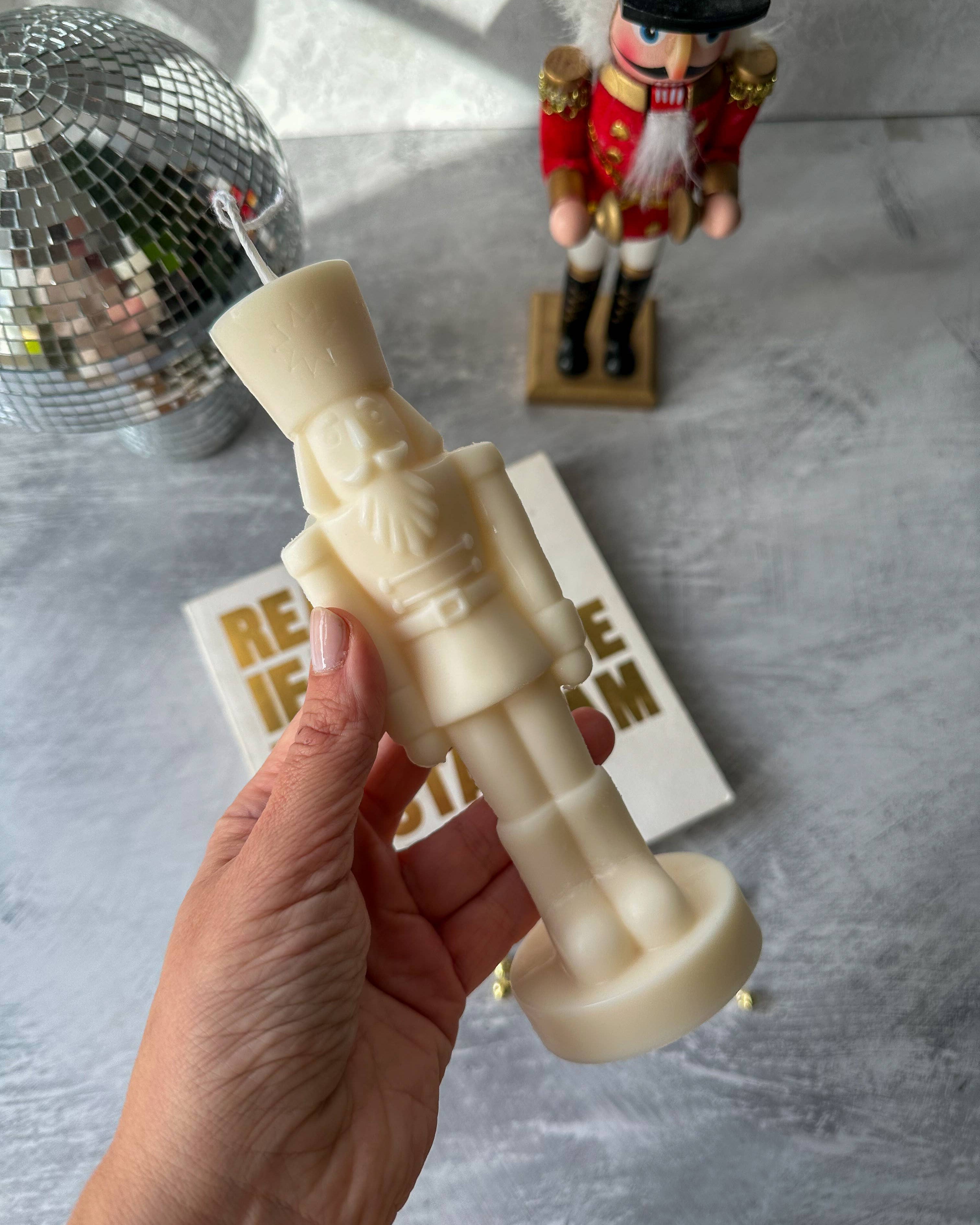 Nutcracker Soy Wax Candle Ivory, Unscented