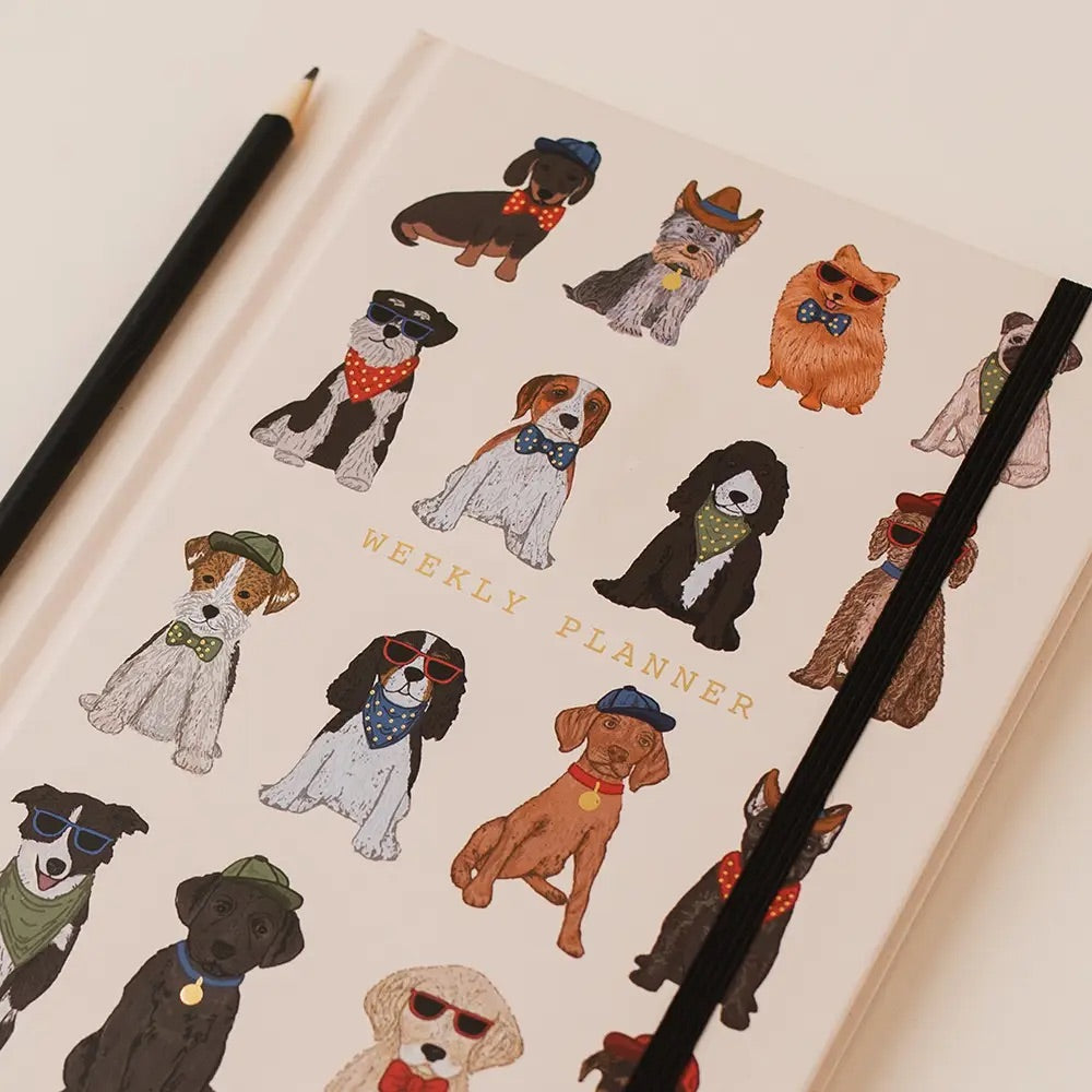 Hard Cover - Dogs - Weekly Planner