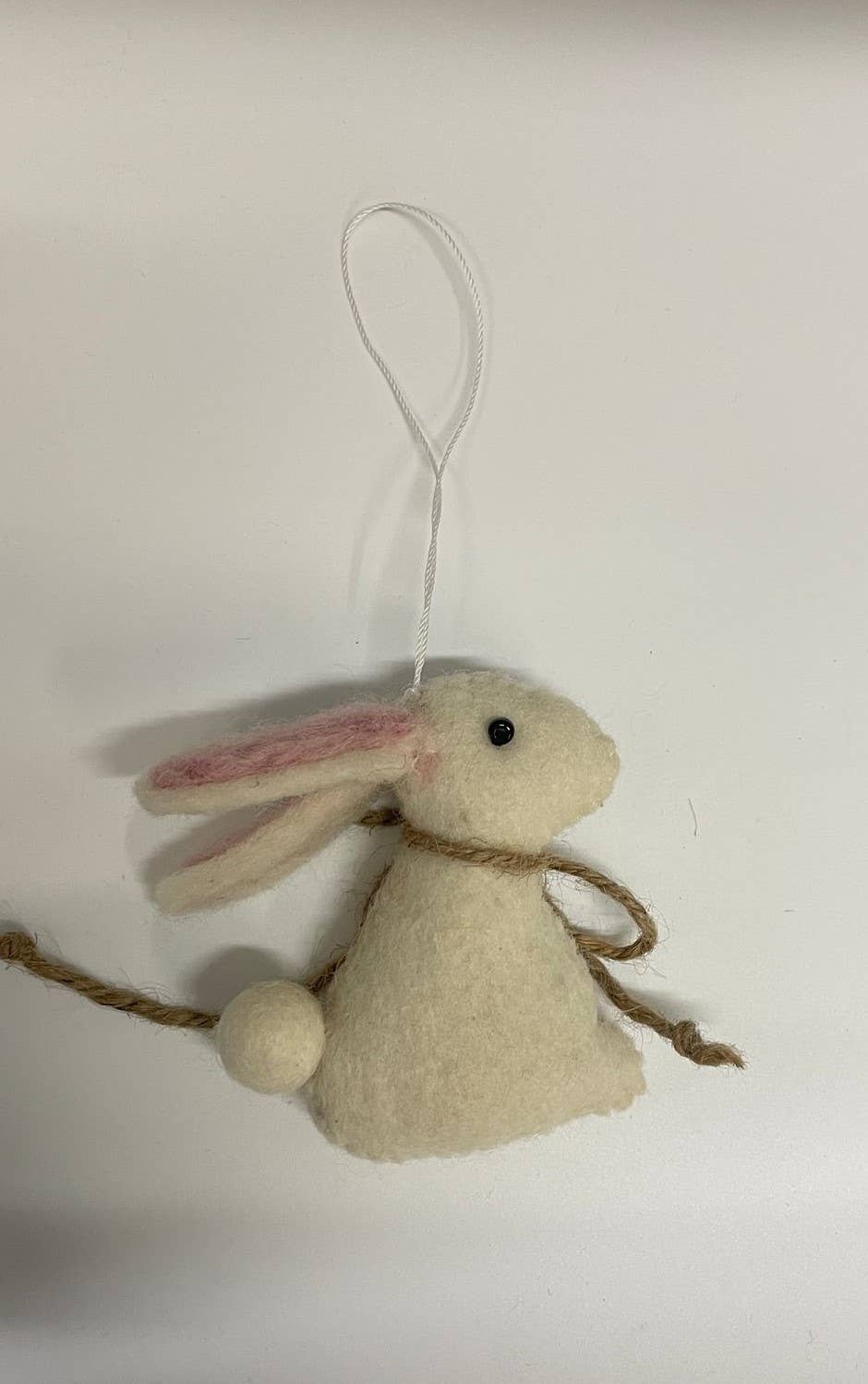 Handmade Felt Bunny Decoration