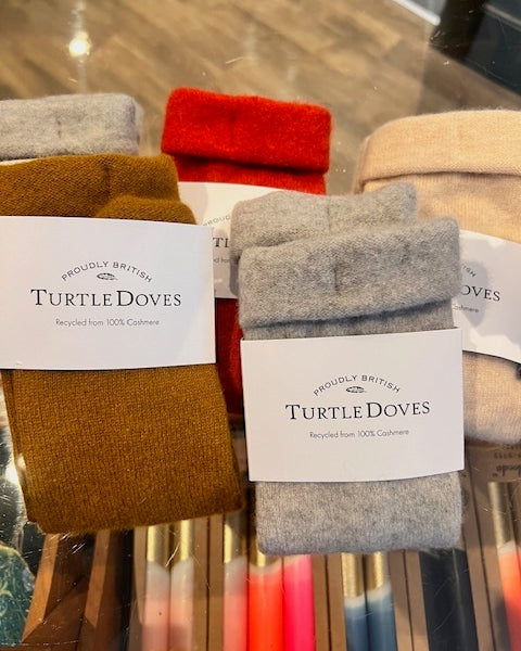 Turtle Doves All Colours Cashmere Fingerless Gloves - Recycled Cashmere
