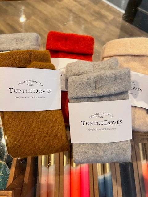 Turtle Doves All Colours Cashmere Fingerless Gloves - Recycled Cashmere
