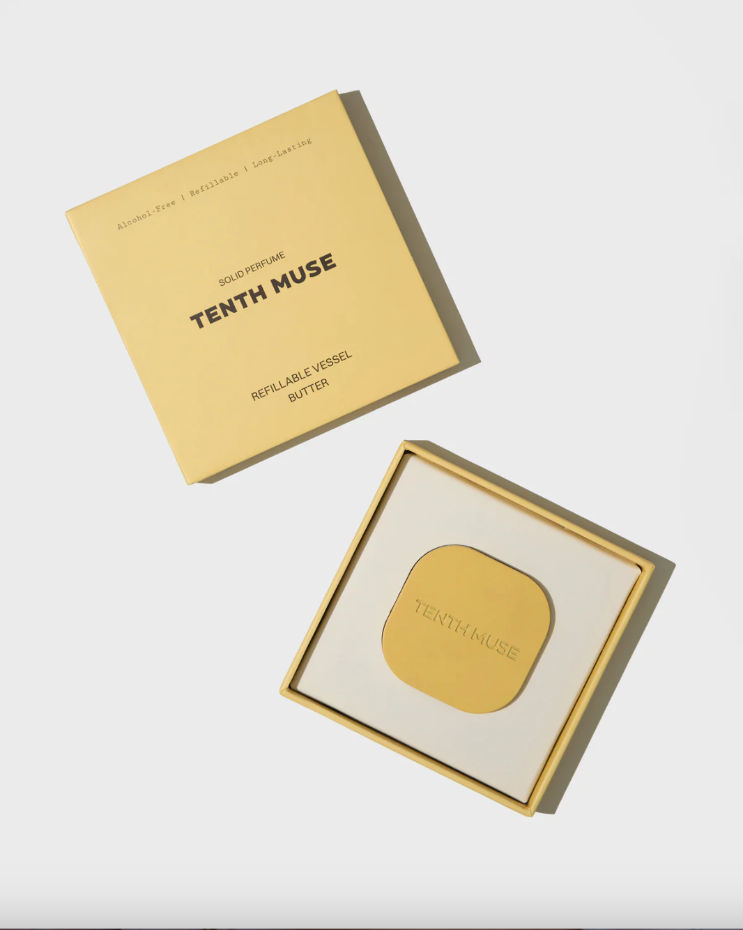 Refillable Butter Colour Perfume Compact (Perfume not included)