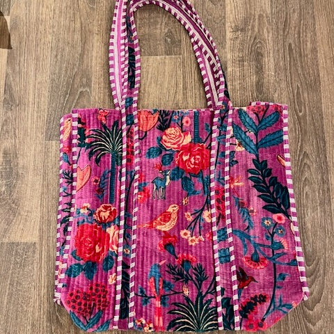 Velvet Tote - Light Purple