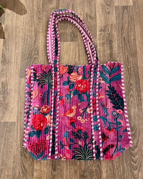 Velvet Tote - Light Purple