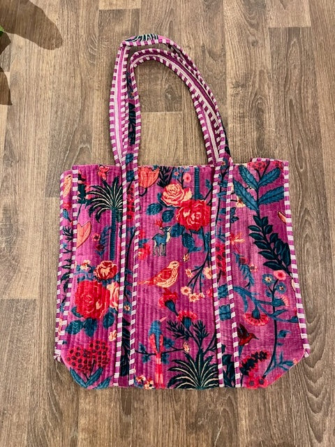 Velvet Tote - Light Purple