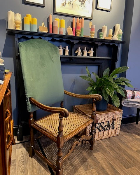 Oak and Bergere Chair