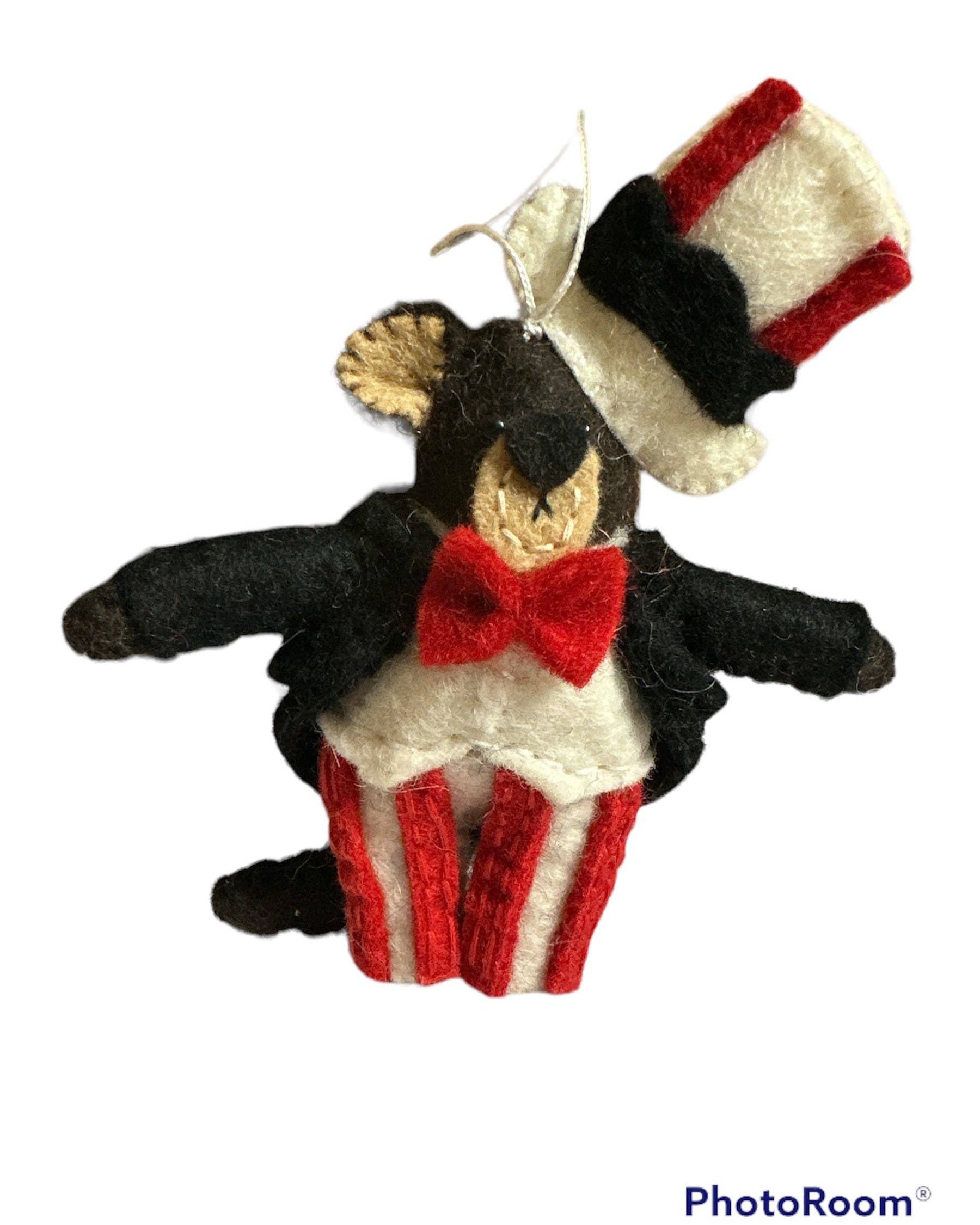 Handmade Bear with Trouser and Matching Hat Decoration