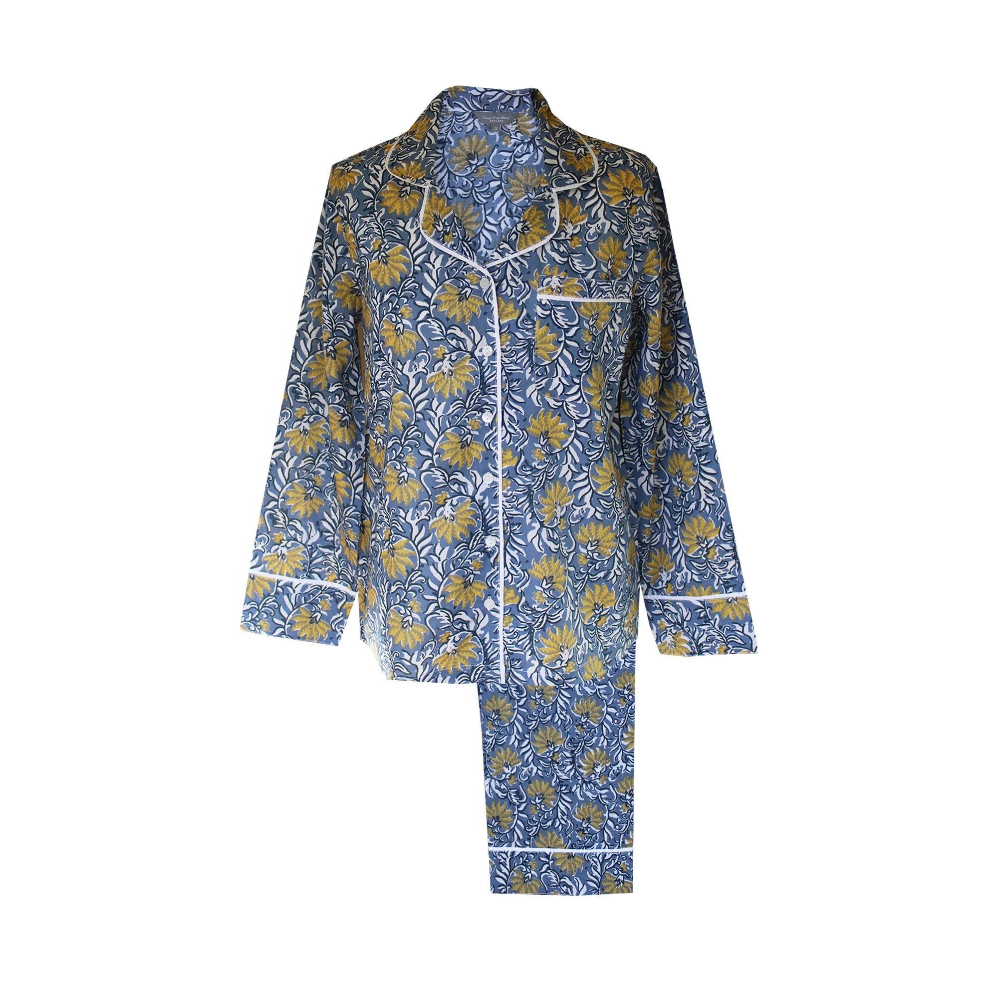 Jaipur Pyjamas Small Blue Yellow