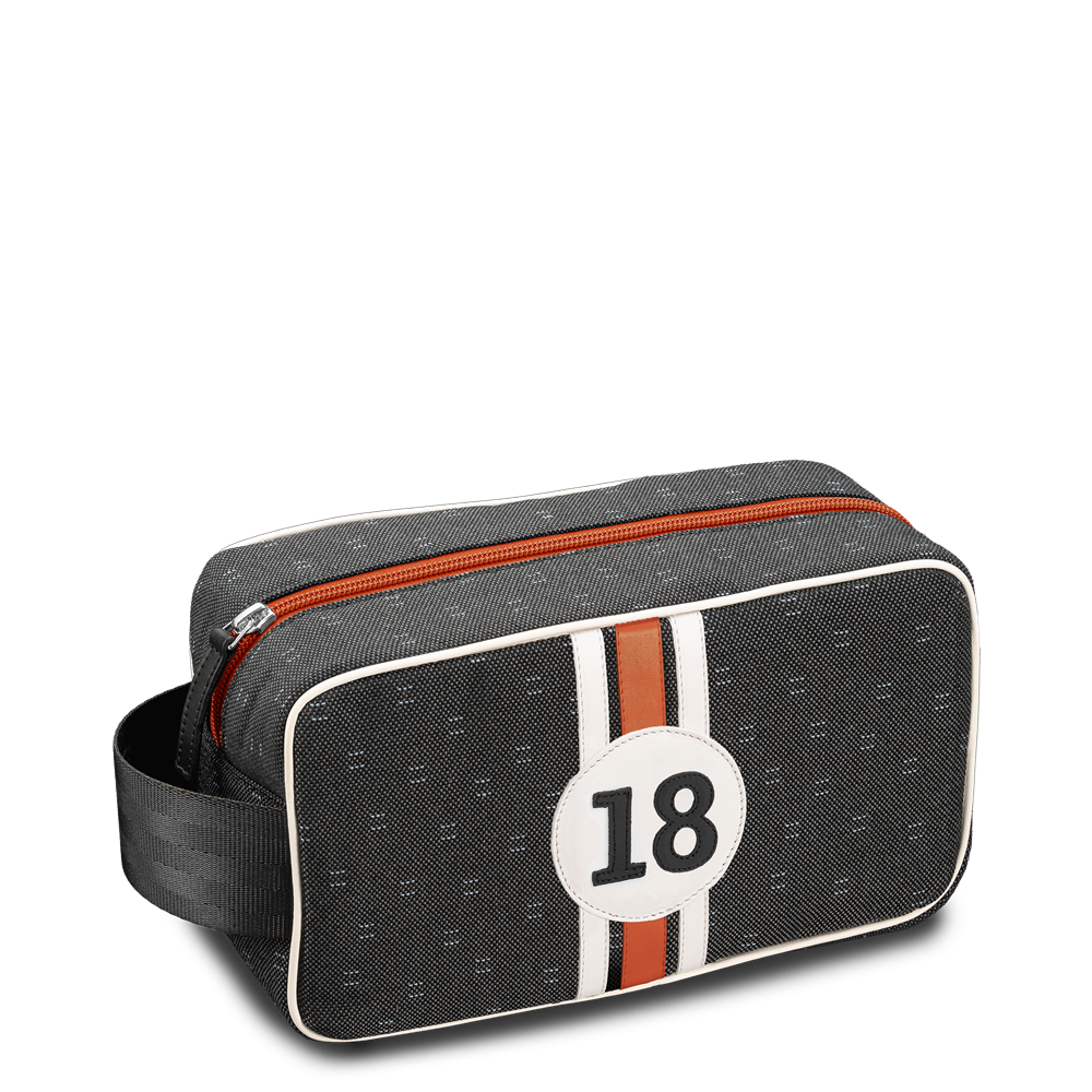 18 Original toiletry bag for man in canvas and coloured leather