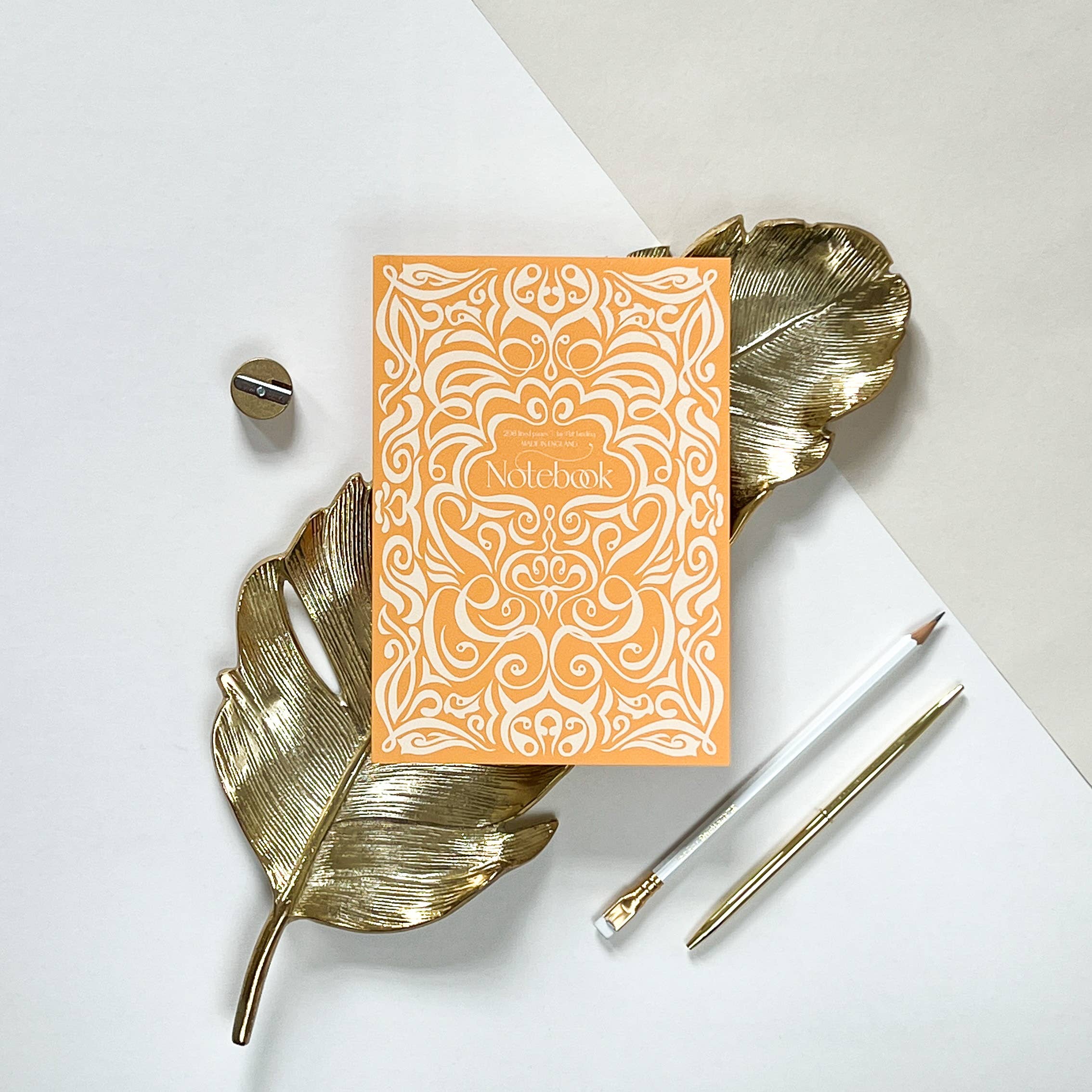 Mustard Swirl Notebook