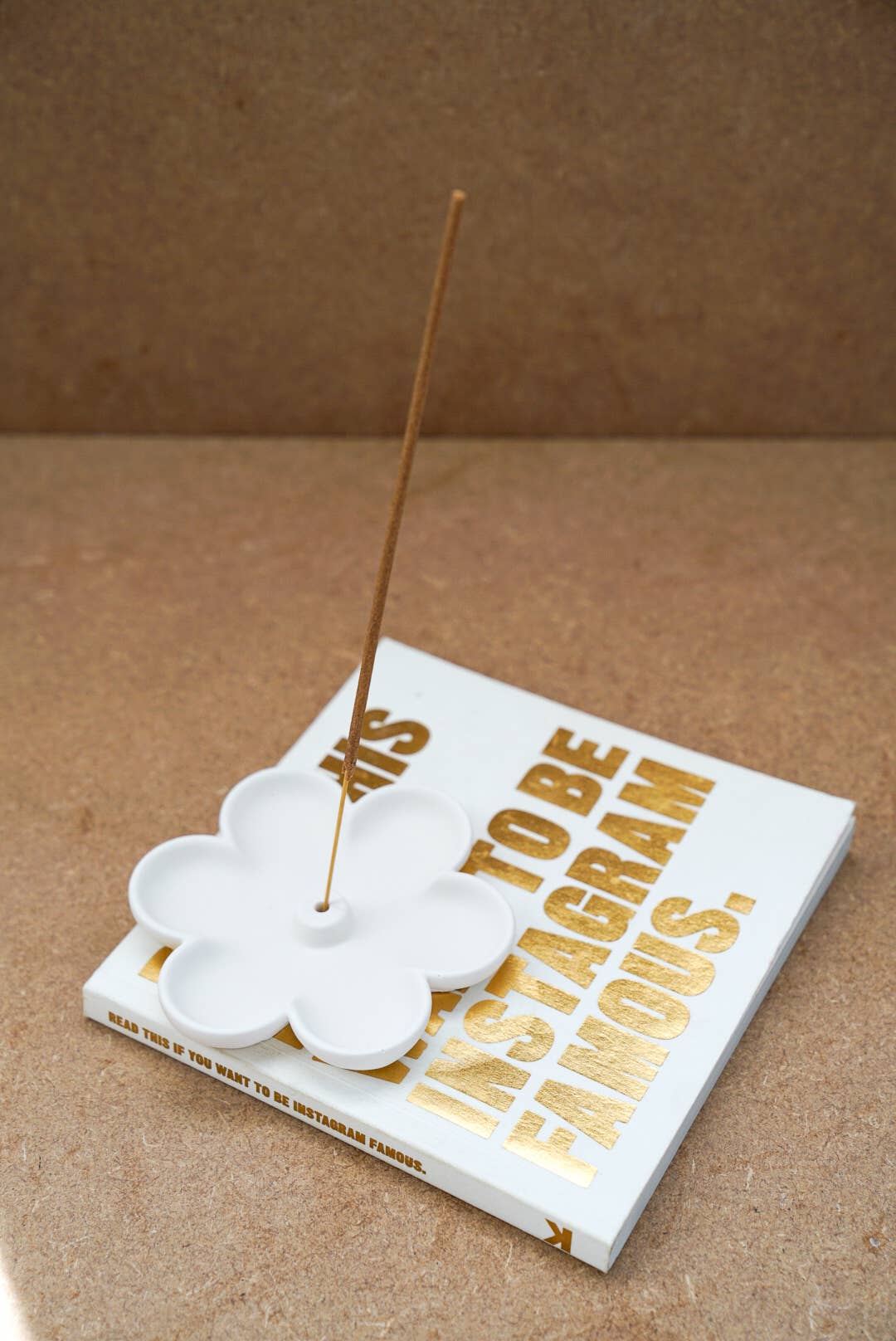 Incense Holder - Concrete - Handmade - Spring Home Decor: Ivory