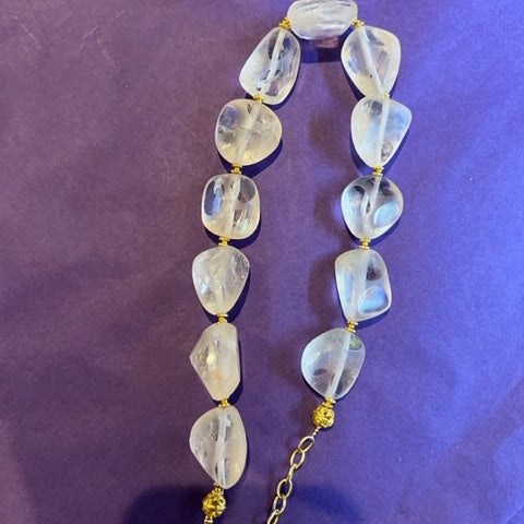 citrine necklace - plain clasp