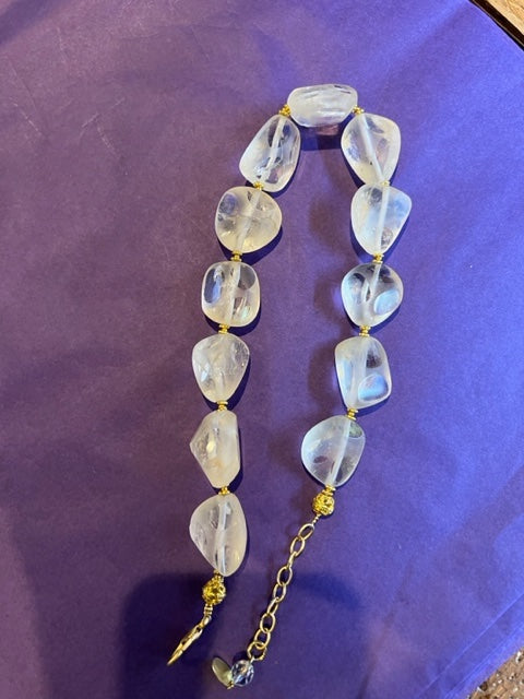 citrine necklace - plain clasp