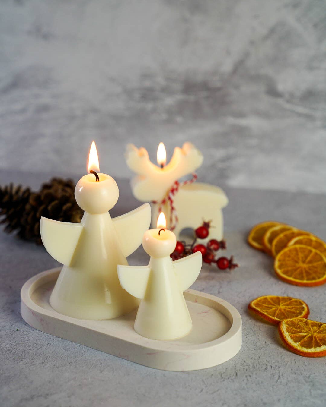 Big Christmas Angel Soy Candle