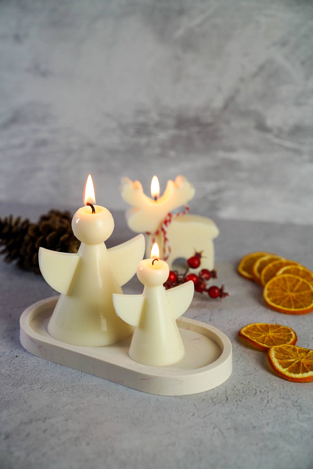 Big Christmas Angel Soy Candle
